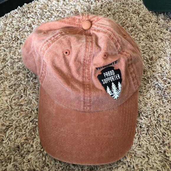 Otto Ballcap Yosemite Proud Supporter Washed Orange Adjustable - Picture 1 of 5